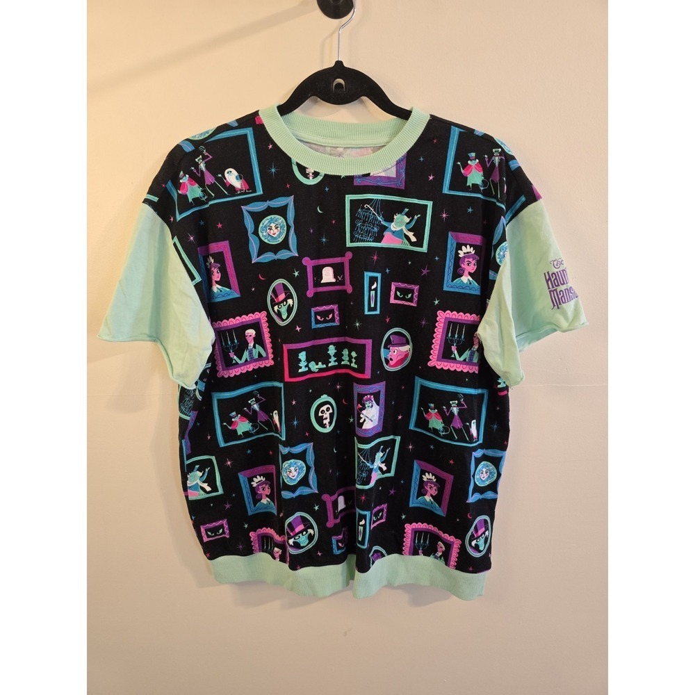 Women's Disney Haunted Mansion Pajama Shirt Size Large - Picture 1 of 5